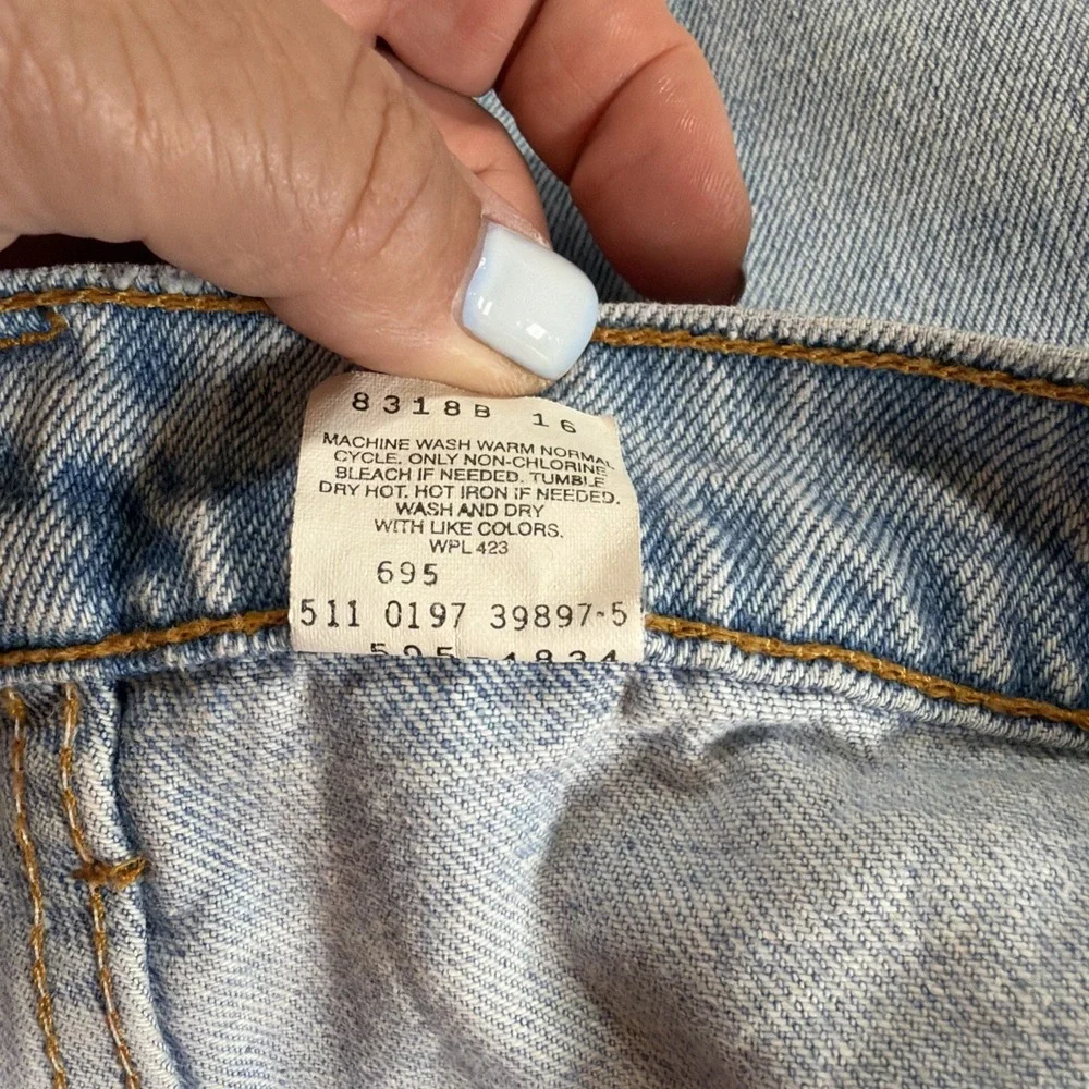 Vintage Levis 505 Jeans Mens Size 38x32 Light Wash Made In USA 90's  Denim Pants